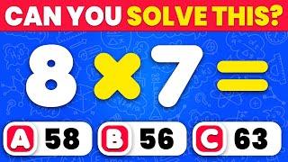 Can You Pass This Maths Quiz...? ️ | Easy, Medium, Hard, Impossible