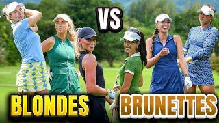 Blondes vs. Brunettes Golf Battle | Loser Wears a Diaper to dinner