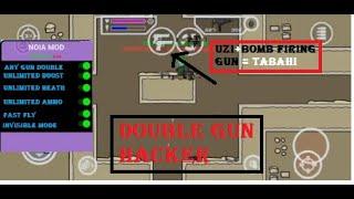 SaddaXpro op YT vs Two Pro Player || Unlimited Ammo and Boost How to hack Mini militia Double Gun