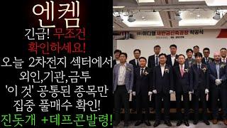 [엔켐] 긴급! 한화 신한금투 외인 주가 하락에 '이 것' 공통된 종목만 집중 풀매수! 모두가 속았다! 무조건 월요일부터 반등 할 수 밖에 없는 진짜 이유 #엔켐목표가 #엔켐대응