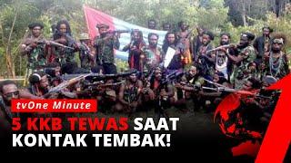 TEGANG! Baku Tembak dengan Satgas Nemangkawi, 5 KKB Tewas | tvOne Minute