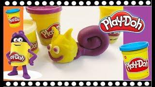 How to make a Playdoh Snail! Play doh animals! Plastilina