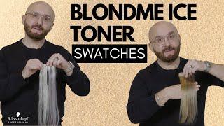 BLONDME ICE TONER  Swatches on Levels 8, 9, & 10 | Schwarzkopf Professional