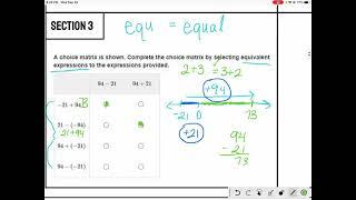 Benchmark Crash Course: Equivalent Expressions with Integers