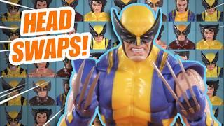 ASTONISHING Marvel Legends 85 Years Wolverine Review and Head Swaps!