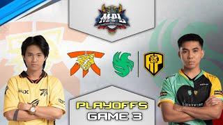 FNATIC ONIC PH vs FALCONS AP BREN GAME 3 | MPL PH S14 PLAYOFFS