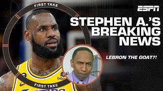  STEPHEN A.‘S BREAKING NEWS  LeBron is OFFICIALLY the GOAT?!  | First Take