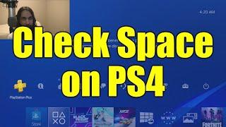 How to Check Free Space on PS4
