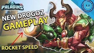 NEW DROGOZ ROCKET BUFFS ROCK! 130K Damage Fusillade Build! (Paladins Drogoz Gameplay)