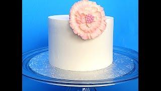 How To Frost A Buttercream Cake With Straight Sides & Sharp Edges