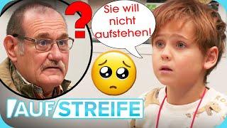 Irgendwas stimmt mit Mama nicht!  Kleiner Junge im Pyjama sucht Wache auf | Auf Streife | SAT.1