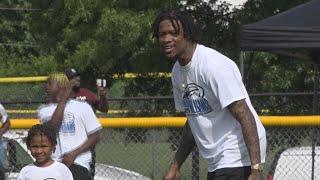 Detroit Lions' Jameson Williams GIVES BACK with a youth football camp in St. Louis, Missouri