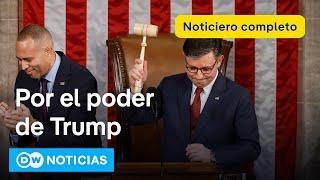  DW Noticias 3 de enero: Trump impone candidato en Cámara de Representantes [Noticiero completo]