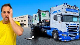 COLLECTING 2 BRAND NEW *ECO* VOLVOS IN MY SCANIA V8 |  #truckertim