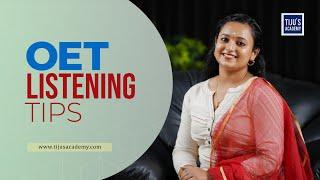 OET Listening Tips | Tiju's Academy