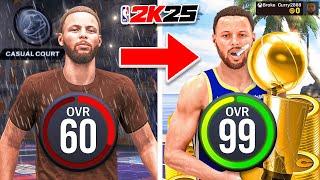 STEPH CURRY BUILD 60 OVR to 99 OVR in 1 VIDEO (No Money Spent + No MyCareer)