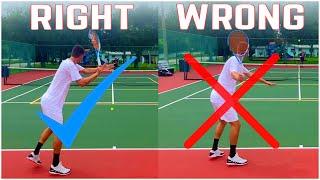 Forehand Timing | Why Taking the Racquet Back Early Will Cause You to be Late