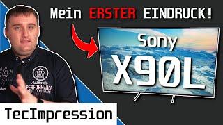 Sony X90L LED-TV: Erster Blick auf Verarbeitung, Anschlüsse und Bildqualität!