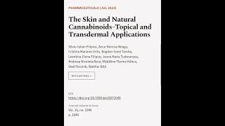 The Skin and Natural Cannabinoids–Topical and Transdermal Applications | RTCL.TV