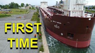 THIS AMERICAN BUILT SHIP'S FIRST TIME ON THE SEAWAY