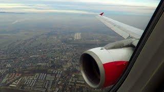 Austrian Airlines Airbus A321 Wing View Landing at Vienna Airport!