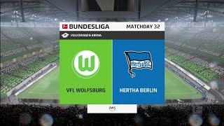 FIFA 23 | VFL Wolfsburg vs Hertha Berlin - Volkswagen Arena | Gameplay