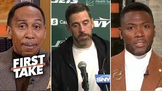 FIRST TAKE | "Shut fu*k up" - Ryan Clark GOING IN on Aaron Rodgers saying ESPN should talk the game