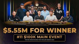  The final table of the biggest six-figure buy-in poker tournament of all time!