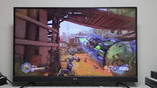 이스트라 UC551UHD 4K UHD TV - 노트북 연결 오버워치 플레이 영상