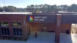 County Library Aerial Video - Drone - Gwinnett County Public Library - Duluth Branch