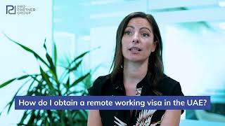 How do I obtain a remote working visa in the UAE?