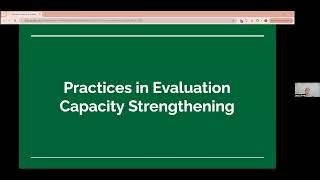 Evaluation Capacity Strengthening with Measurement & Evaluation Alum Jess Littman