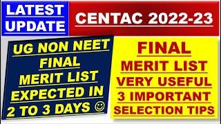 FINAL MERIT LIST | CENTAC NEW UPDATE | 3 IMPORTANT USEFUL TIPS | FINAL MERIT LIST | 1ST ROUND TIPS