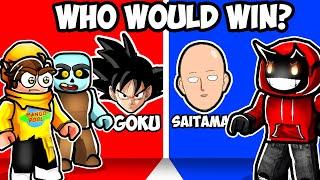 Which Anime Character WOULD WIN in Roblox