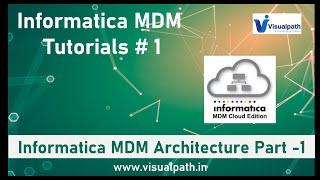 #1 Informatica MDM Architecture Part -1 | Informatica Tutorial for Beginners | Informatica Training