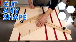 The Polygon Jig | Cut any shape on the table saw (plans available)