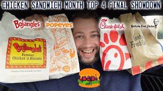 Chicken Sandwich Final Showdown: Popeyes vs Chick-fil-A vs KFC vs Bojangles - Top 4 Review