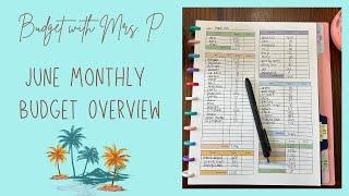 June Monthly Budget Overview | Budget With Me | Zero Based Budget