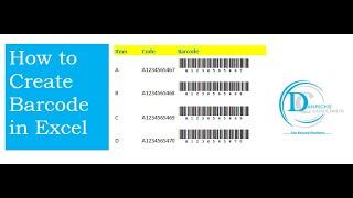 How to create Barcodes in Excel in 30 seconds