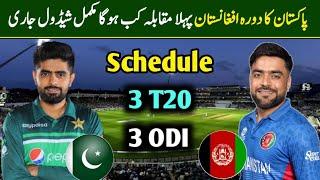 Pakistan Tour Of Afghanistan 2023 Schedule | Pak Vs Afg Odi Series Schedule 2023 | Afg Vs Pak 2023