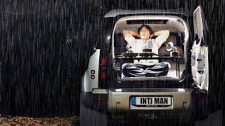 How to INTJ Man Luxury Camping Alone in the Rain