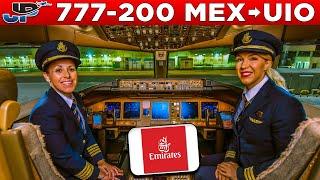 Emirates Boeing 777 Cockpit Mexico City to Quito