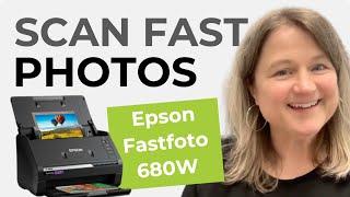 Scan Photos Fast - Epson Fastfoto 680W High Speed Photo Scanner