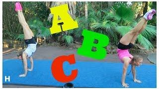 ABC Acro & Gymnastics Challenge! | The Rybka Twins