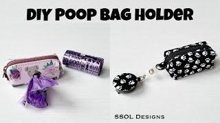 How to make a dog poop bag holder with an eyelet/grommet. Lined and unlined. SSOL boxy pouch.