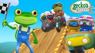 Grandma's Stunt Bike Show! | Gecko's Garage | Trucks For Children | Cartoons For Kids