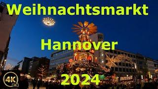 Weihnachtsmarkt Hannover 2024. 4K