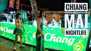 Nightlife, Live Bands and Street Food in Chiang Mai, Thailand 