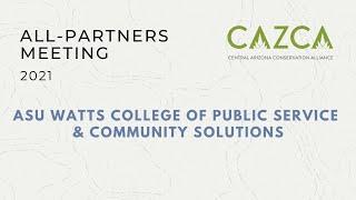 ASU Watts College of Public Service and Community Solutions Presentation