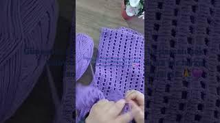 Koldan başlamalı çok kolay dikişsiz baharlık hırka.#keşfetbeniöneçıkar #crochet #elemegim #tığişi